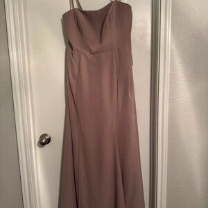Azazie Cosette Bridesmaid Dress  Taupe